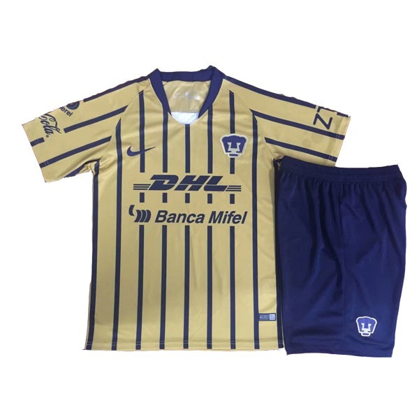 Camiseta UNAM Pumas Replica Segunda Ropa Niños 2018/19 Amarillo